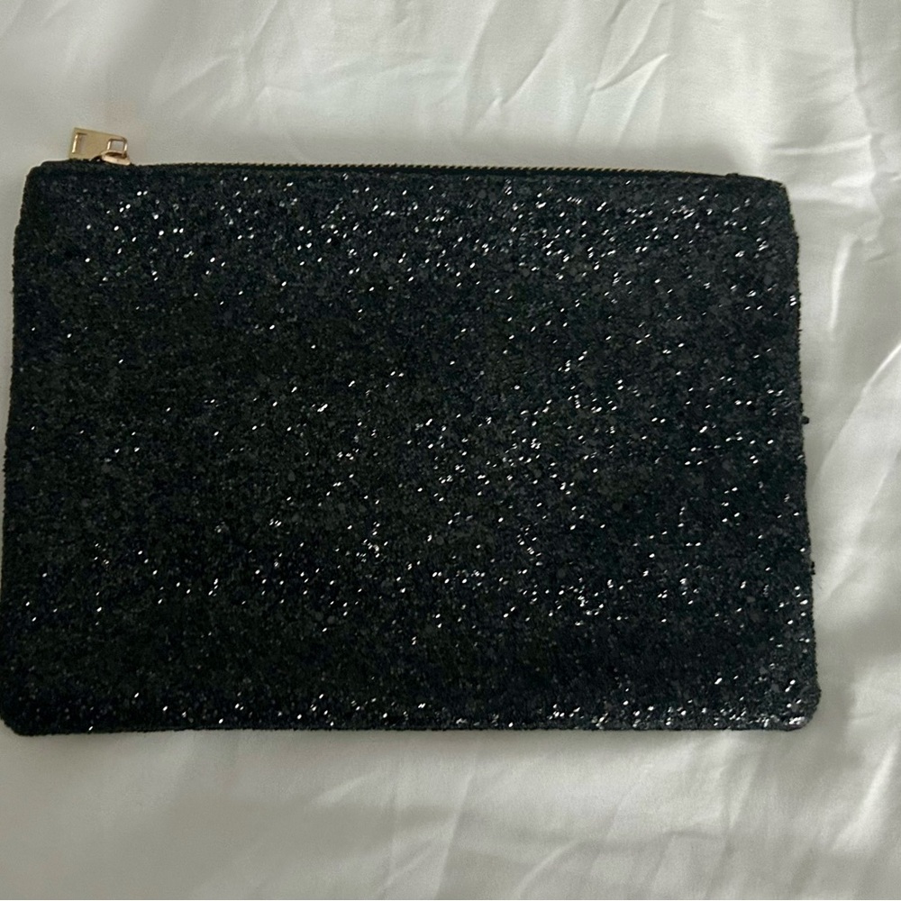 Black Glitter Clutch